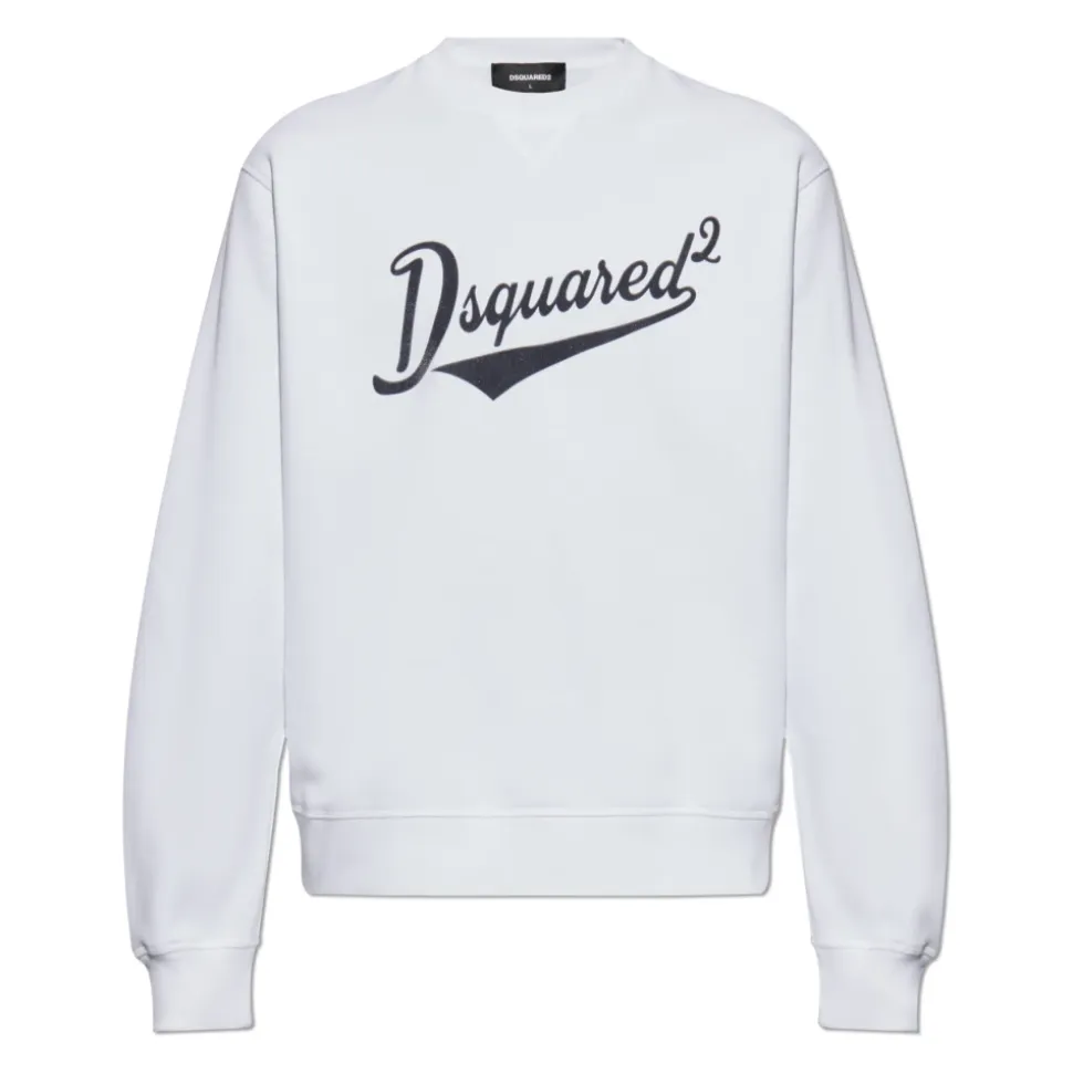 Logo-Sweatshirt mit Samt-Finish