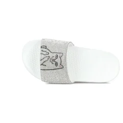 Lord Nermal Slides Rhinestone White