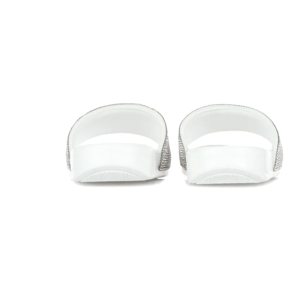 Lord Nermal Slides Rhinestone White