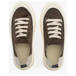 Low Top Leder- & Wildleder-Sneakers