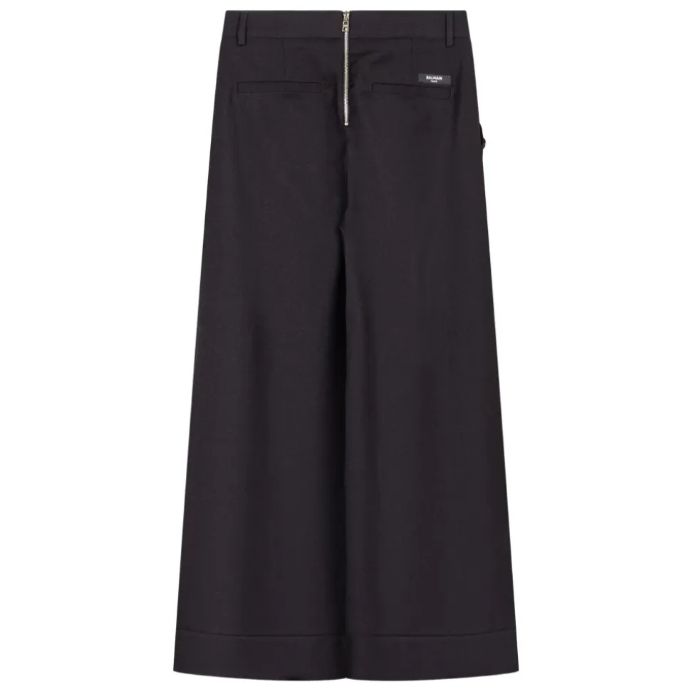 Lässige Baumwollhose in Orange