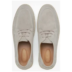 Luxuriöse beige Schnür-Mokassins