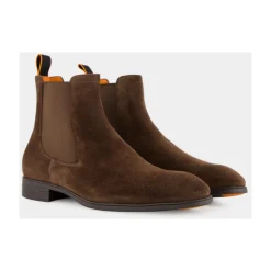 Luxuriöse Braune Wildleder Chelsea Stiefel