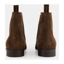 Luxuriöse Braune Wildleder Chelsea Stiefel