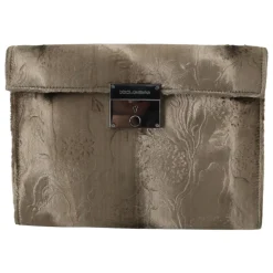Luxuriöse Croco-Print Samt Aktentasche Clutch