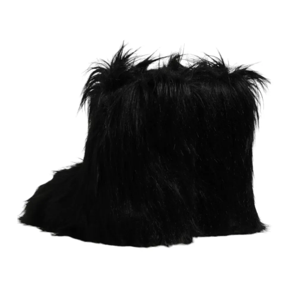 Luxuriöse Faux Fur Mid-Calf Stiefel