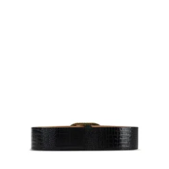 Luxuriöser Leder Gürtel Nero