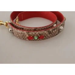 Luxuriöser Python Leder Taschengurt