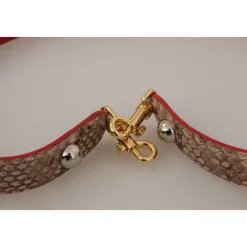 Luxuriöser Python Leder Taschengurt