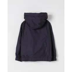 Marineblaue wasserabweisende Jacke mit Kapuze