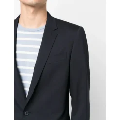 Marineblauer Slim Fit Wollanzug