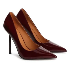 Maroon Lackleder Pumps
