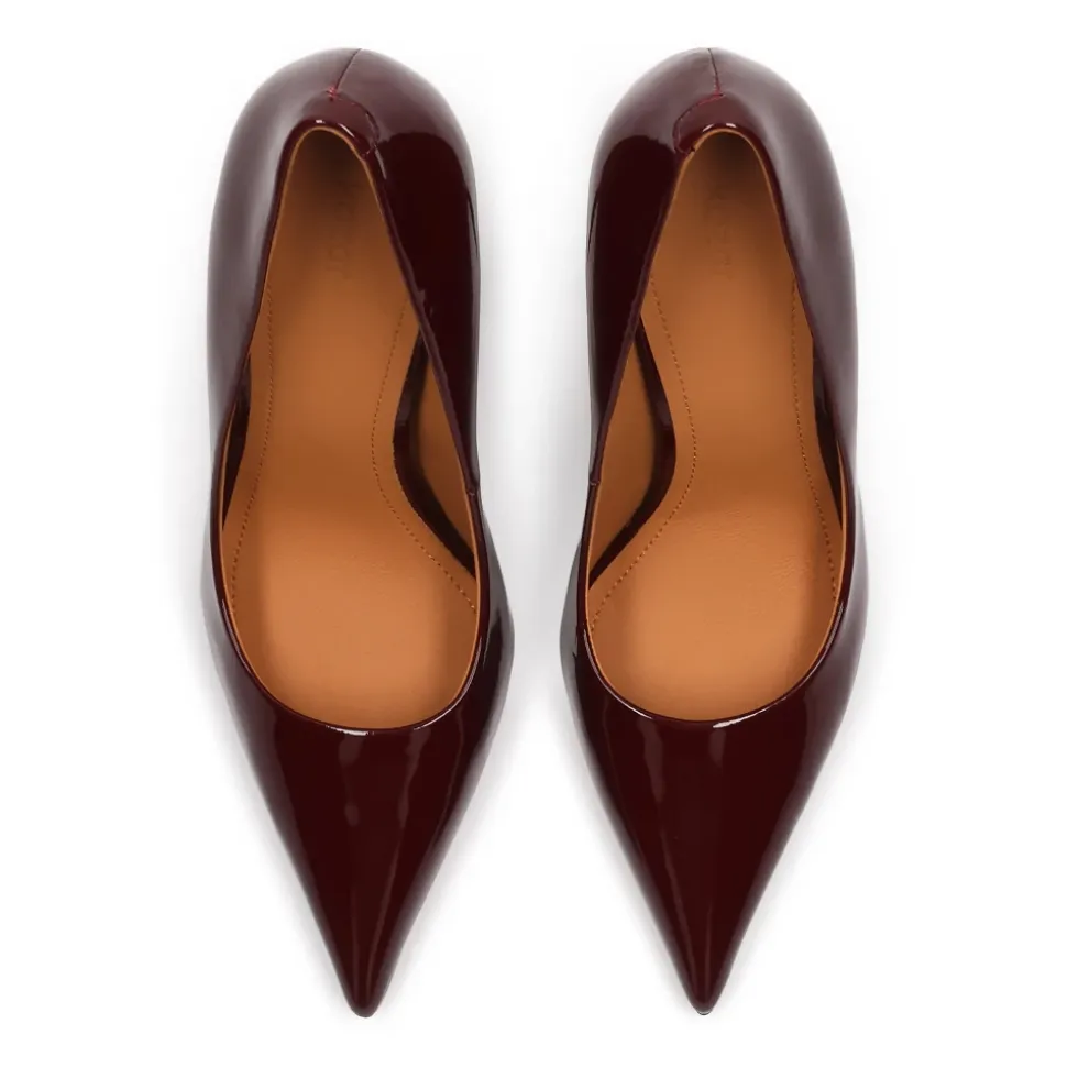 Maroon Lackleder Pumps