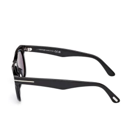 Mattschwarze quadratische Sonnenbrille