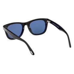 Mattschwarze quadratische Sonnenbrille