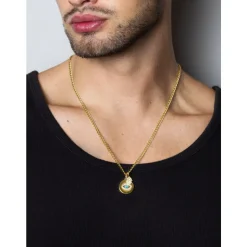 Men's Evil Eye and Hamsa Hand Necklace