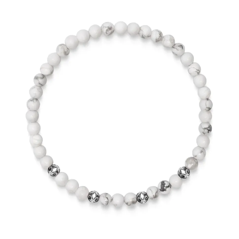 Men's Wristband with Howlite