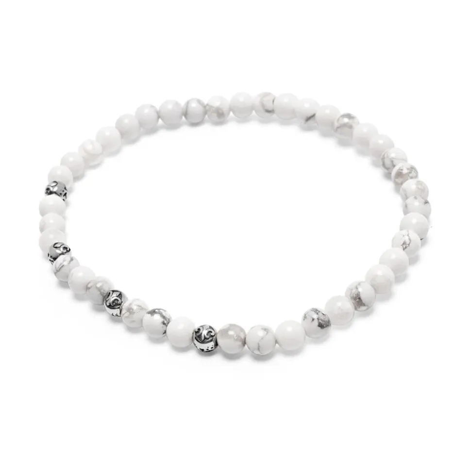 Men's Wristband with Howlite