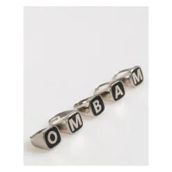 Messing-Buchstaben-Verstellbarer Ring-Set