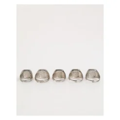 Messing-Buchstaben-Verstellbarer Ring-Set