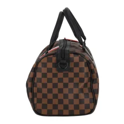 Mini Französische Maschine Duffle Tasche Braun/Schwarz
