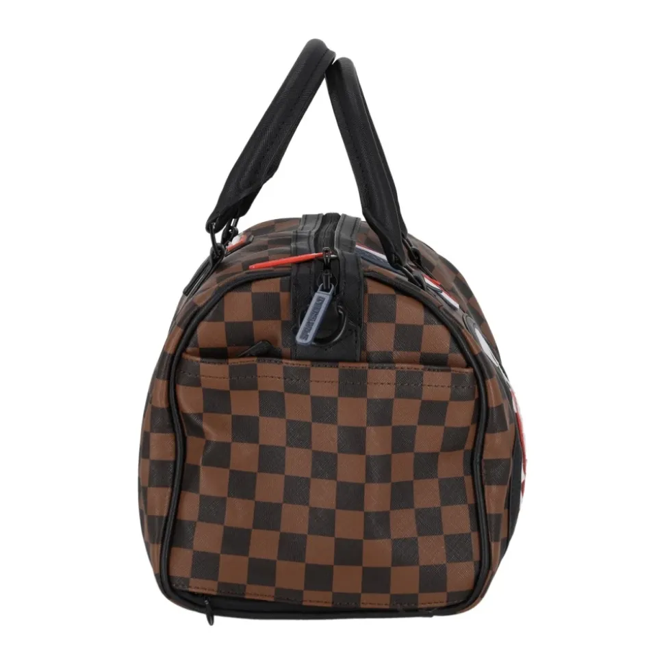 Mini Französische Maschine Duffle Tasche Braun/Schwarz