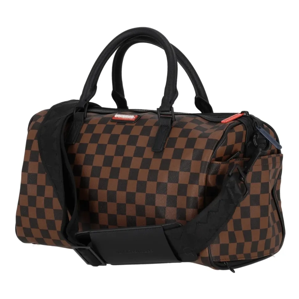 Mini Französische Maschine Duffle Tasche Braun/Schwarz