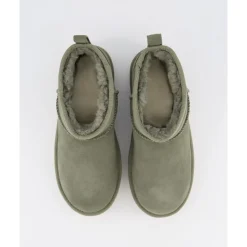 Mini Platform Moosgrüne Kinderschuhe
