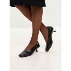 Minimalistische Kitten Heels - Schwarz