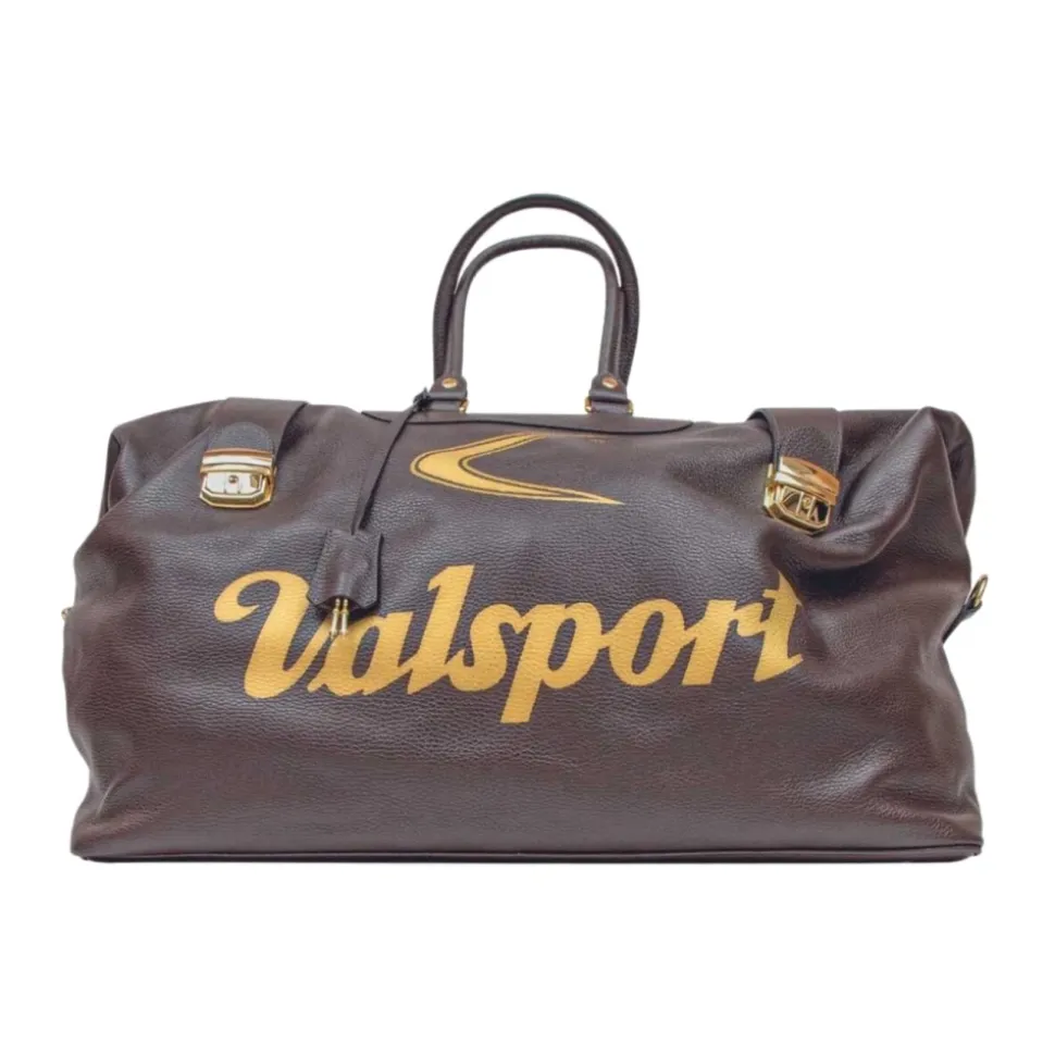 Mittelgroße Logo A Marrone Unisex Reisetasche