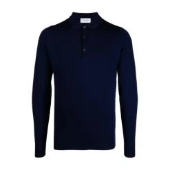 Mitternachtsblauer Button-Up Pullover