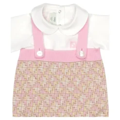Monogram Jumpsuit und T-Shirt Set
