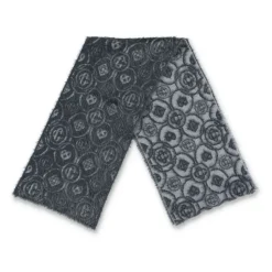 Monogramm Grauer Wollschal