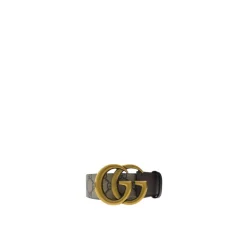 Monogramm-Print Ledergürtel