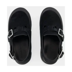Mount Slick Sandalen - Schwarz/Silber Leder