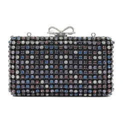 Multi Crystal Clutch Bag