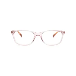 Multicolor Acetatrahmen mit rosa Zifferblatt