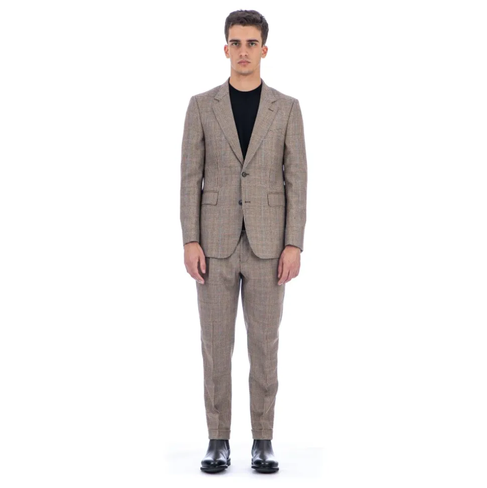 MultiColour Woll Prince of Wales Jacke