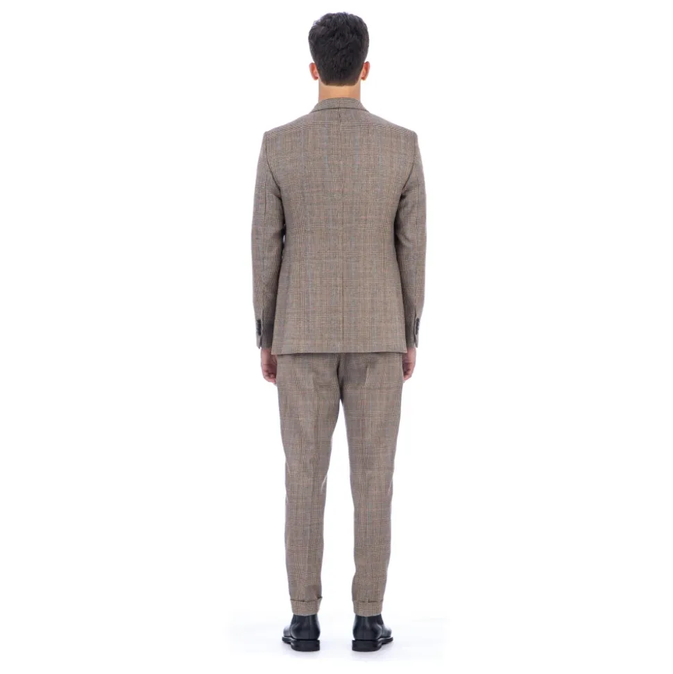 MultiColour Woll Prince of Wales Jacke