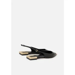 Nappa Leder Flat Slingback