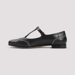 Nappa Mary Jane Ballerina mit Nieten