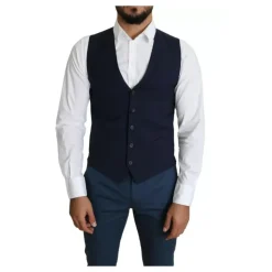 Navy Blue Formale Weste