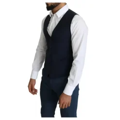 Navy Blue Formale Weste