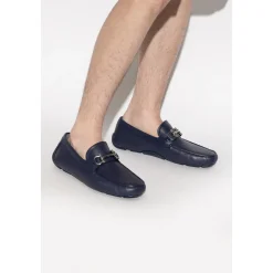 Navy Gancini Mokassins