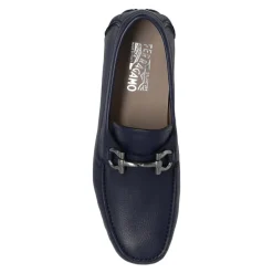 Navy Gancini Mokassins