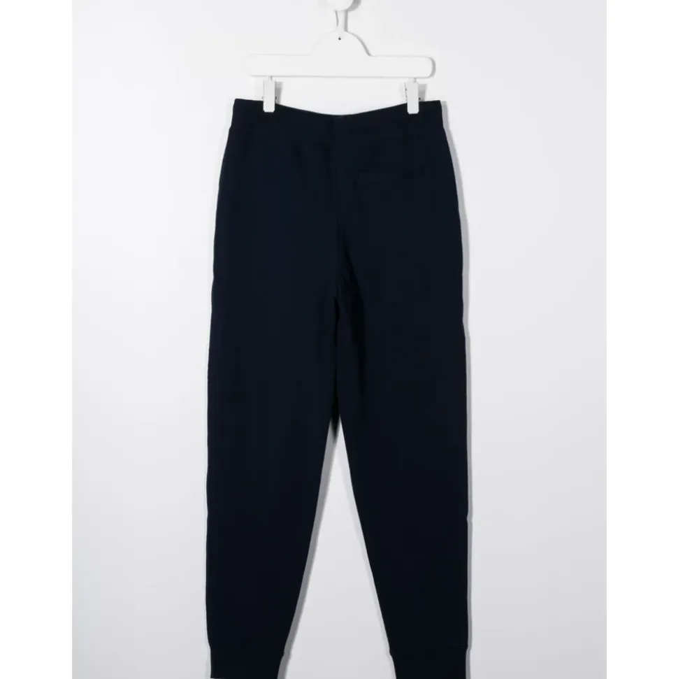 Navyblaue Baumwoll-Jogginghose