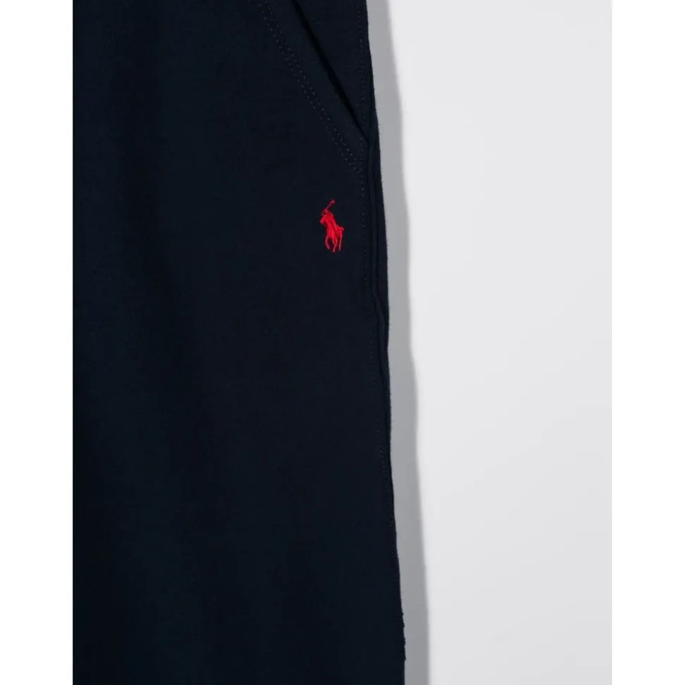 Navyblaue Baumwoll-Jogginghose