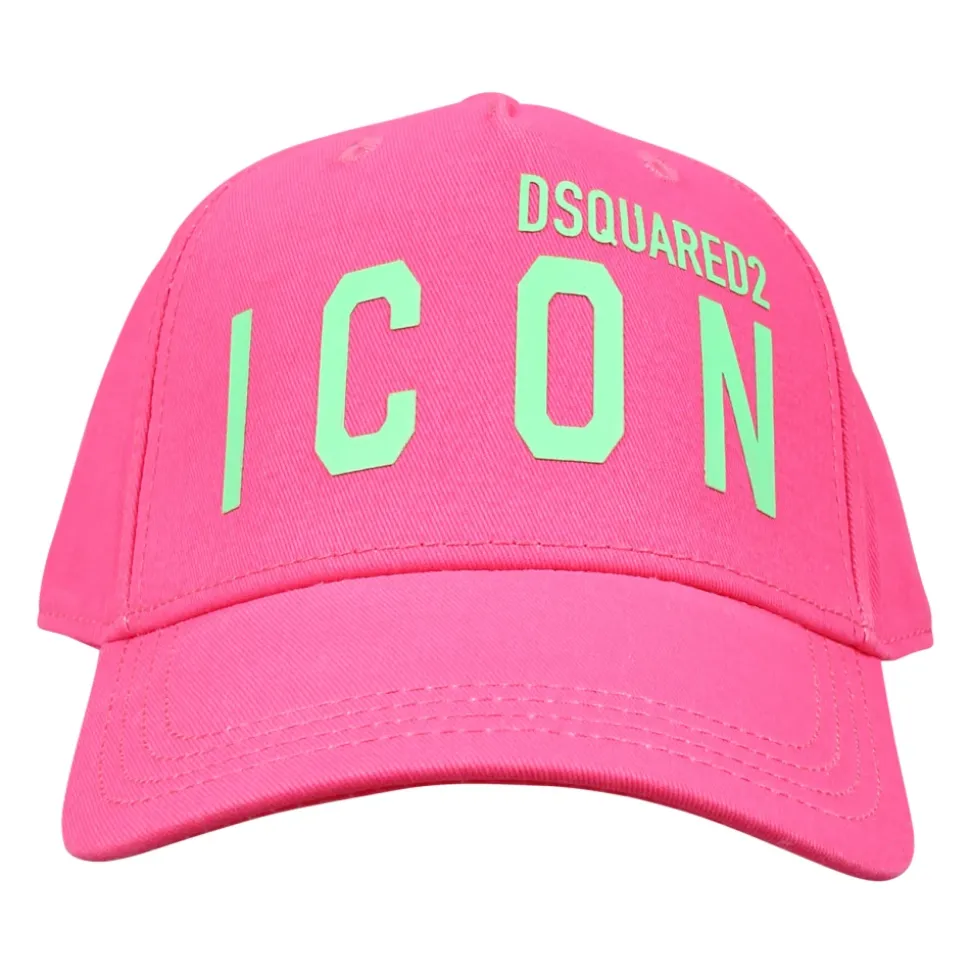Neon Fuchsia Hut mit Schirm