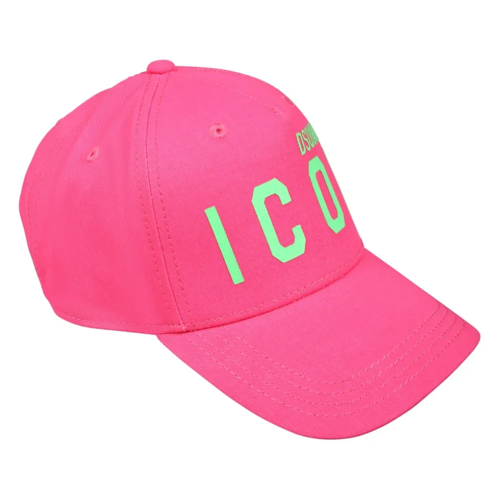 Neon Fuchsia Hut mit Schirm