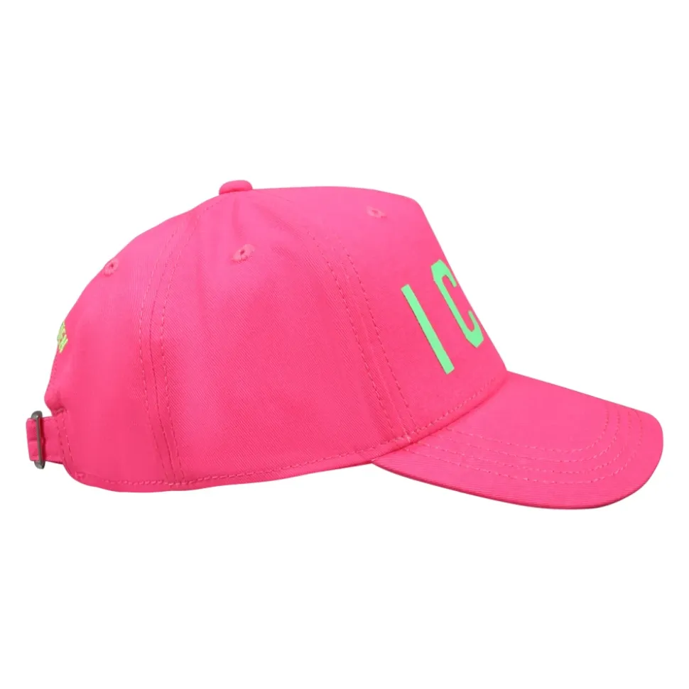Neon Fuchsia Hut mit Schirm